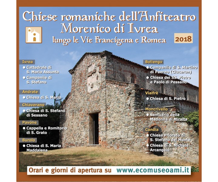 CHIESE ROMANICHE DELL'ANFITEATRO MORENICO DI IVREA 2018