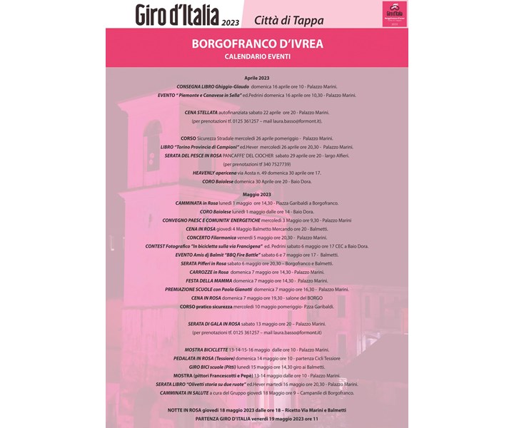 BORGOFRANCO D’IVREA - 13ª TAPPA DEL GIRO D'ITALIA 2023