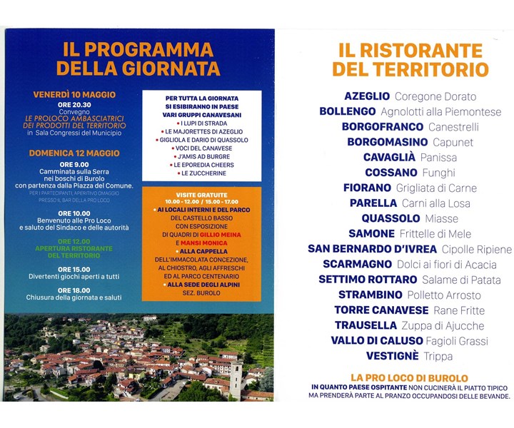 PRO LOCO IN FESTA 2019 - BUROLO