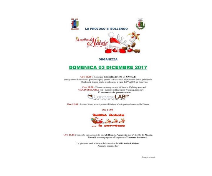 ASPETTANDO NATALE A BOLLENGO