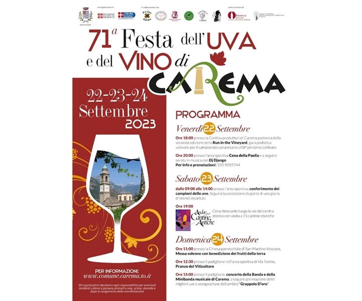 71ª FESTA DELL'UVA E DEL VINO DI CAREMA
