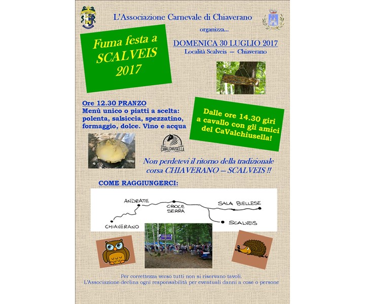 FUMA FESTA A SCALVEIS 2017