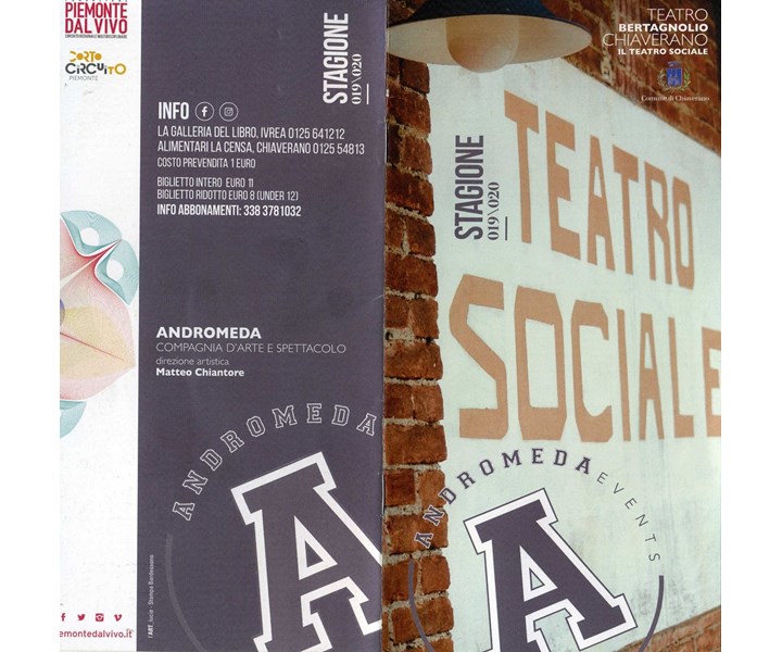 TEATRO BERTAGNOLIO DI CHIAVERANO - STAGIONE 2019/2020