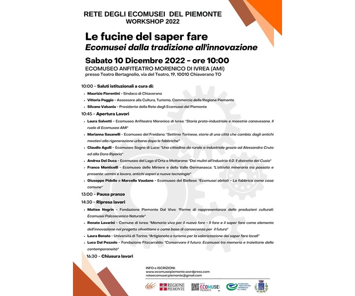 RETE ECOMUSEI PIEMONTE - WORKSHOP 2022