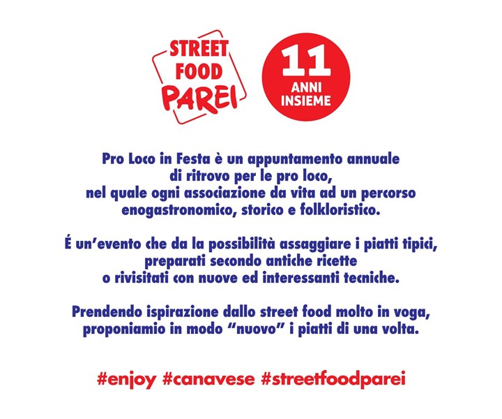 PRO LOCO IN FESTA 2018 - COSSANO CANAVESE