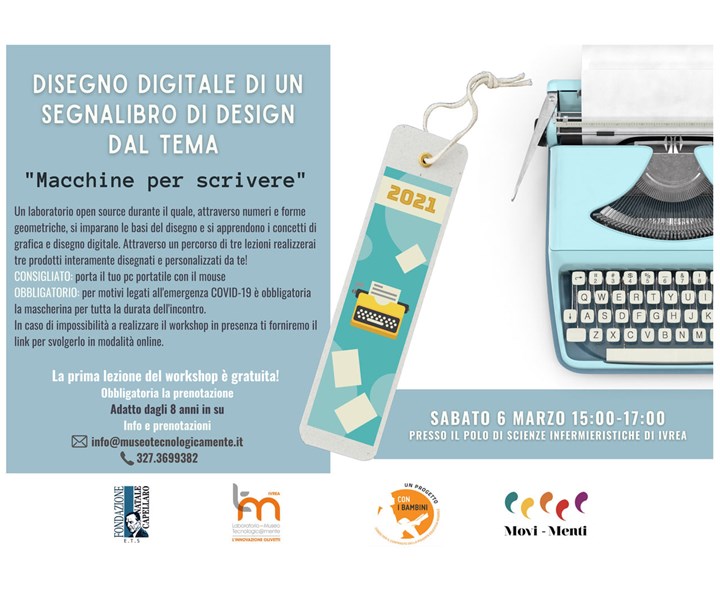 DISEGNO DIGITALE DI UN SEGNALIBRO DI DESIGN! "LA MACCHINA PER SCRIVERE"