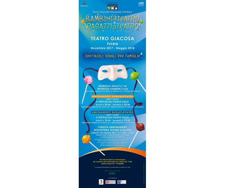 23ª EDIZIONE RASSEGNA TEATRALE BAMBINIATEATRO & RAGAZZIATEATRO