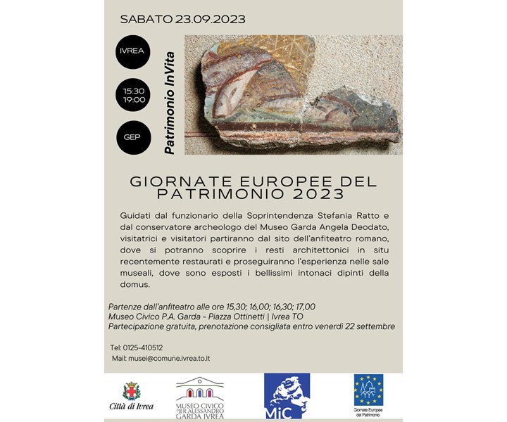 GIORNATE EUROPEE DEL PATRIMONIO 2023 - PATRIMONIO InVita