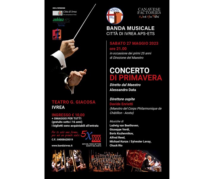 CONCERTO DI PRIMAVERA DELLA BANDA DI IVREA
