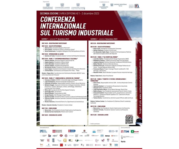 SECONDA CONFERENZA INTERNAZIONALE SUL TURISMO INDUSTRIALE