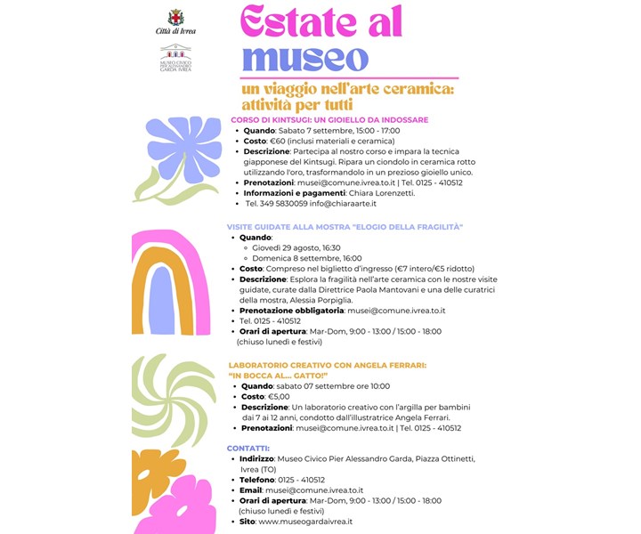 VISITE GUIDATE ALLA MOSTRA "ELOGIO DELLA FRAGILITÀ - ARTE CERAMICA AL MUSEO CIVICO P.A. GARDA"