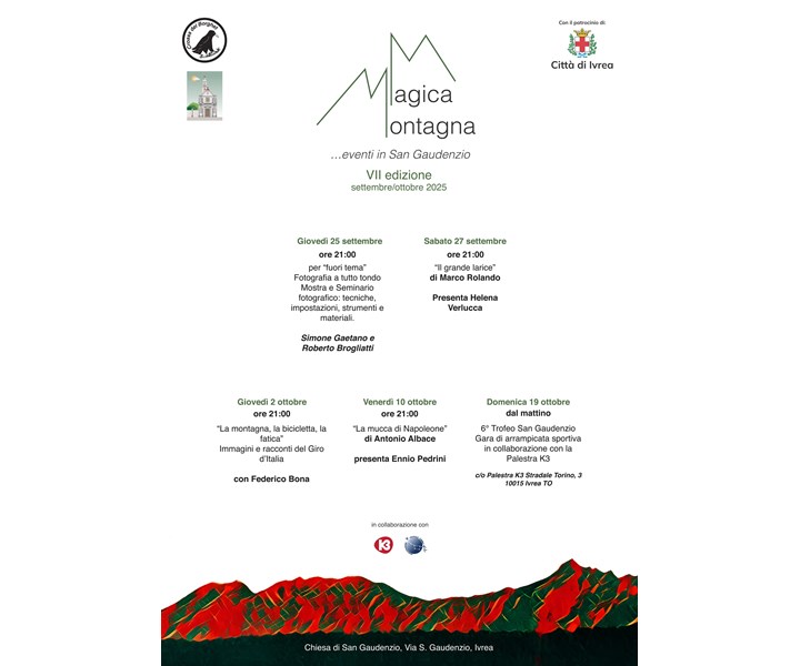 MAGICA MONTAGNA ....EVENTI IN SAN GAUDENZIO 2025