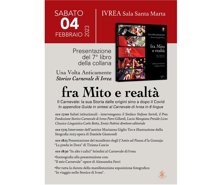 PRESENTAZIONE LIBRO CARNEVALE DI IVREA “FRA MITO E REALTA'”