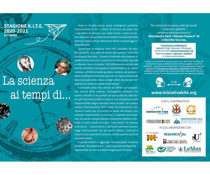 STAGIONE K.I.T.E. 2020-2021 - LA SCIENZA AI TEMPI DI...  - PRIMA PARTE