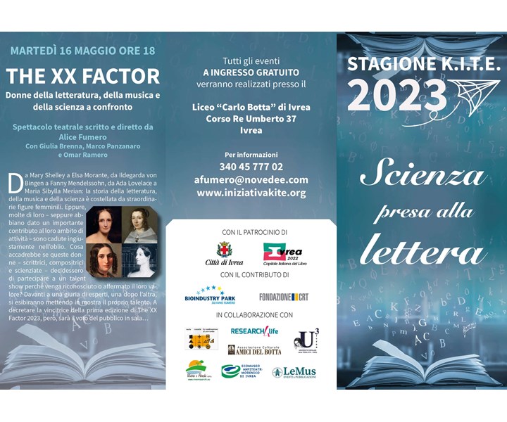 STAGIONE K.I.T.E. 2023 - SCIENZA PRESA ALLA LETTERA