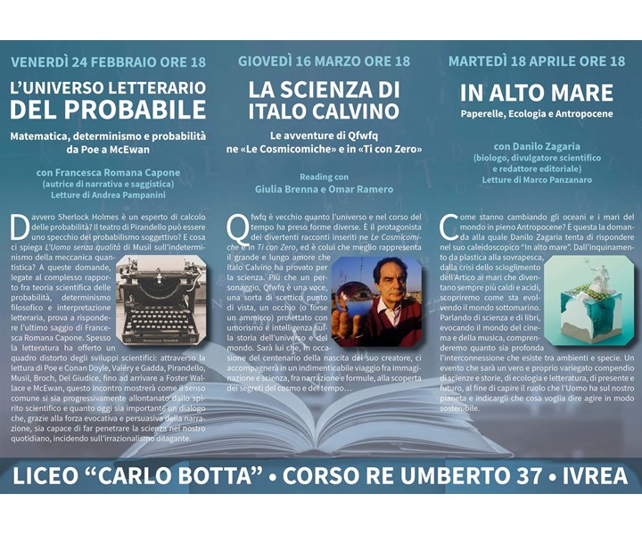 STAGIONE K.I.T.E. 2023 - SCIENZA PRESA ALLA LETTERA