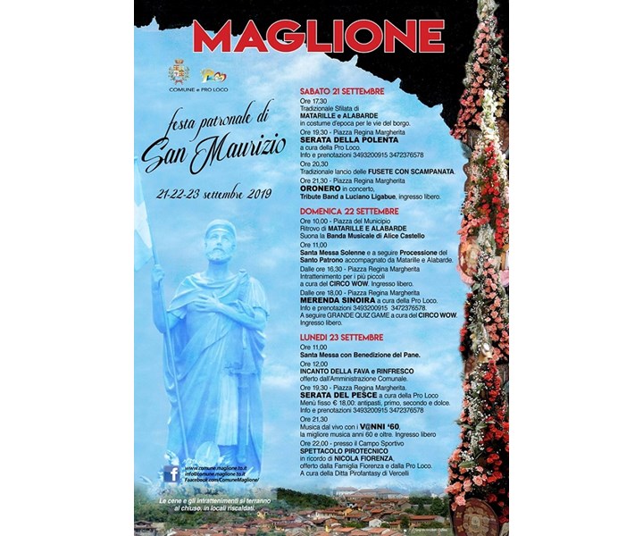 FESTA PATRONALE DI SAN MAURIZIO 2019 - MAGLIONE
