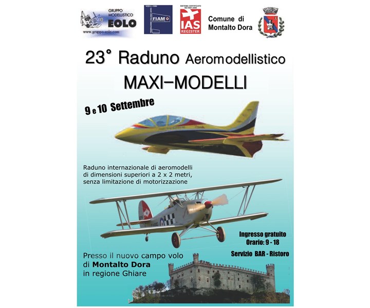 23° RADUNO INTERNAZIONALE AEROMODELLISTICO MAXI MODELLI