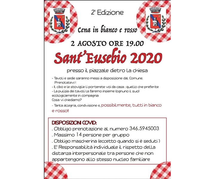 CENA IN BIANCO E ROSSO - SANT'EUSEBIO
