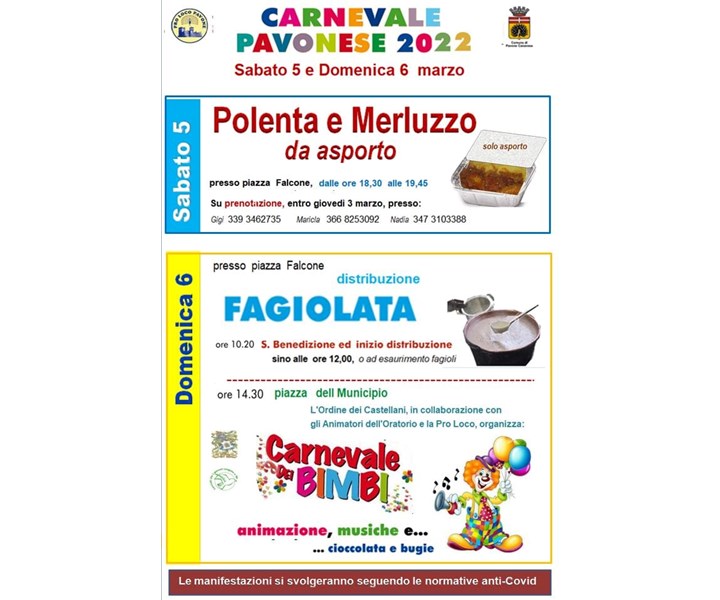 CARNEVALE PAVONESE 2022