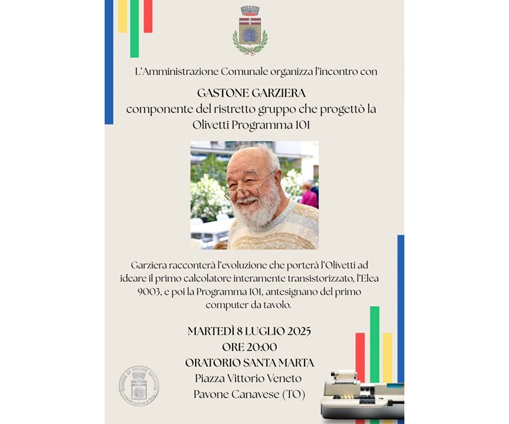 GASTONE GARZIERA: L'OLIVETTI VERSO L'ELETTRONICA