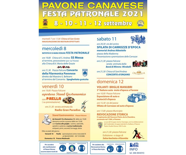 FESTA PATRONALE DI PAVONE CANAVESE 