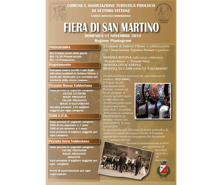 FIERA AUTUNNALE DI S.MARTINO