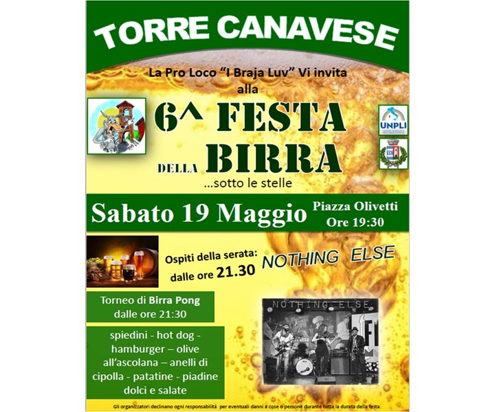 6ª FESTA DELLA BIRRA...SOTTO LE STELLE
