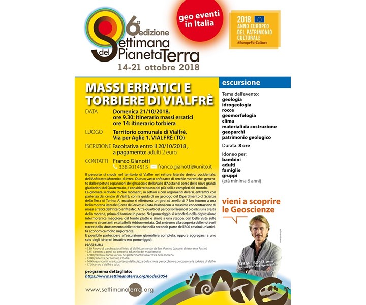 MASSI ERRATICI E TORBIERE DI VIALFRE' -  6ª SETTIMANA DEL PIANETA TERRA