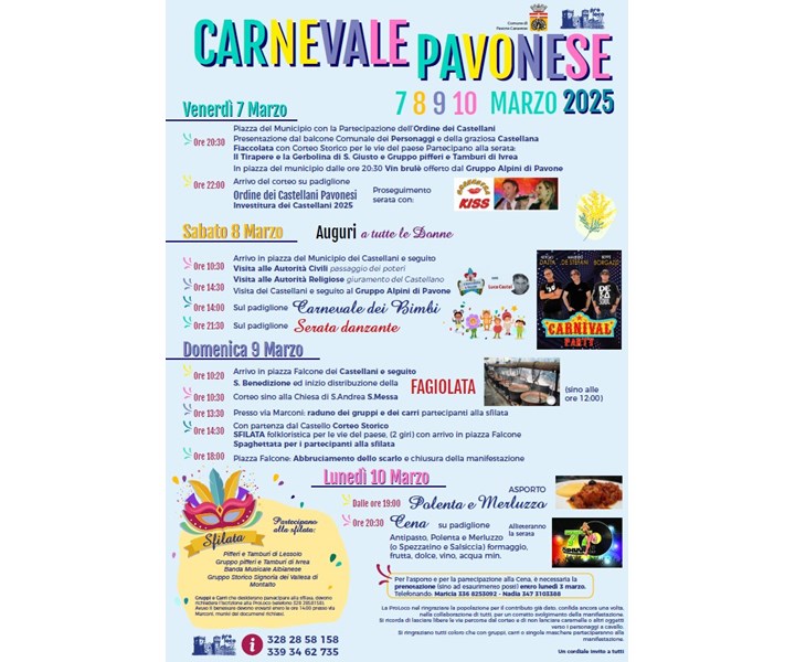 CARNEVALE PAVONESE 2025