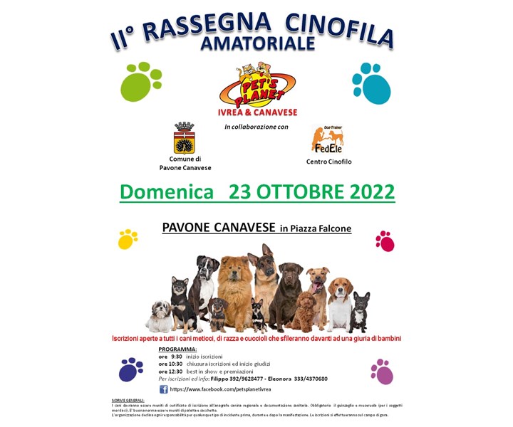 2ª RASSEGNA CINOFILA - PAVONE CANAVESE