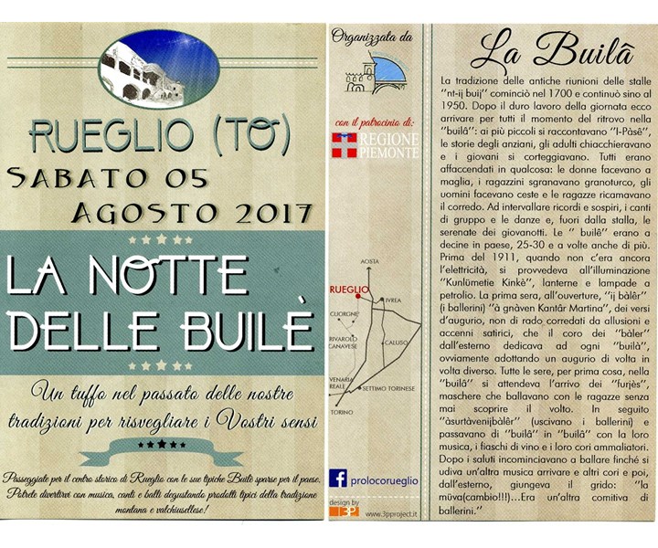 LA NOTTE DELLE BUILÈ